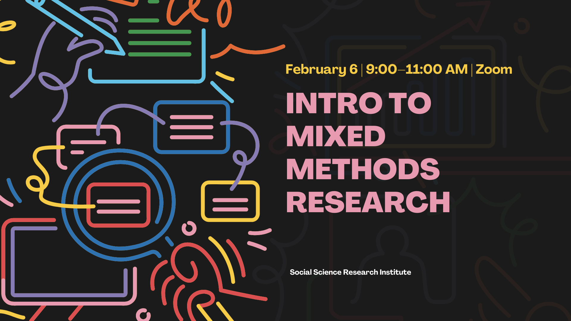 This image grabs my attention with its vibrant abstract art, making the workshop details memorable and emphasizing creativity.